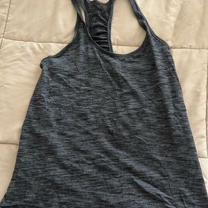 Lululemon Athletica Gray Racerback Tank Top Relaxed Fit